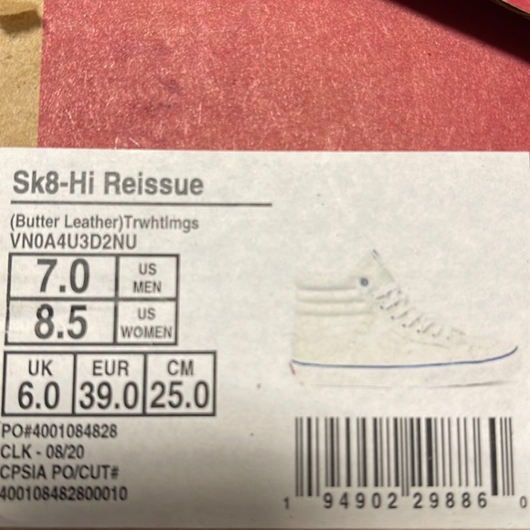 VANS SK8-Hi Reissue Butter Leather Thwhtmgs WMNS - Picture 12 of 16